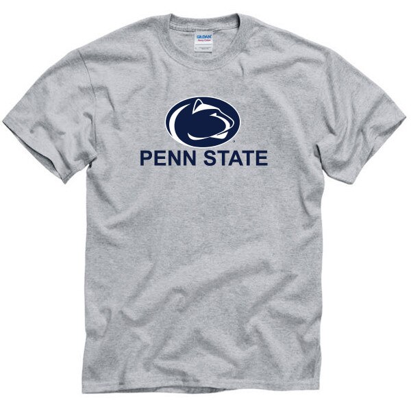 short sleeve oxford t-shirt with Athletic Logo over Penn State